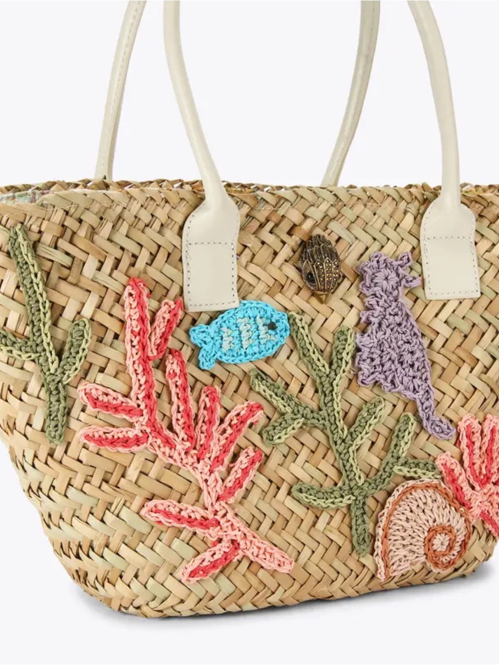 BNWT KENSINGTON STRAW BASKET 🐠 🐚 🦀